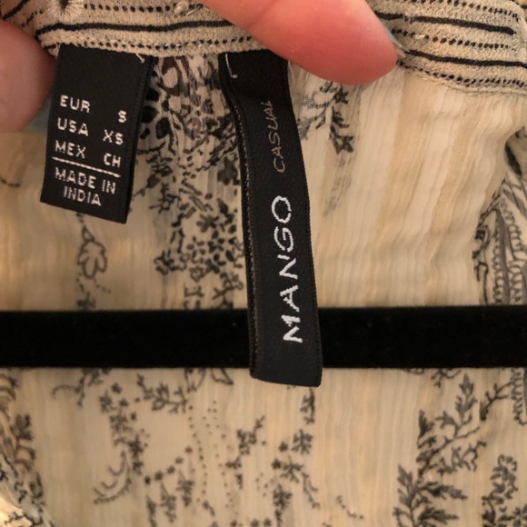 Mango sheer floral blouse, XS - Picture 4 of 9